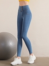 Damen Push Up High Waist Sporttights Jeans-Leggings FH214