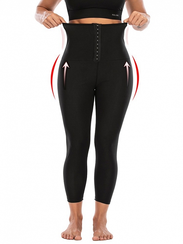 Damen Saunahose mit Haken-Reihen FH054