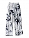 Damen Batik High Waist Freizeit Hose mit weitem Bein FH006