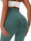 Damen Push Up Sporttights mit Hoher Taille Leggings mit Haken-Reihen FH227