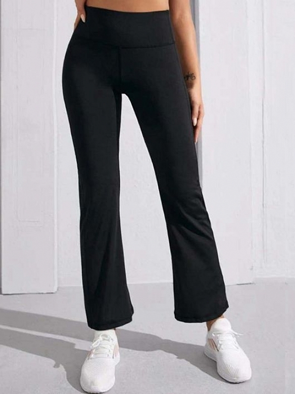 Damen Ausgestellte Sporthose mit Schlitzen FH049