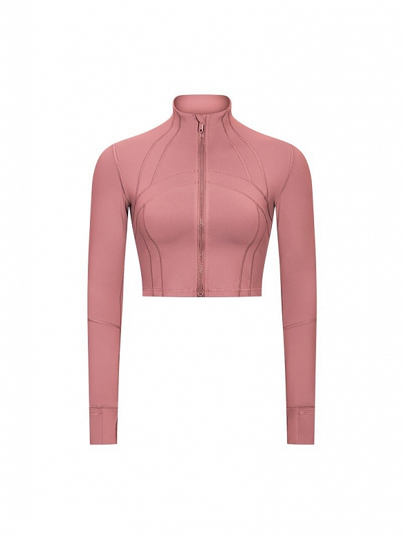 Damen Cropped Sportjacke Kurze Sportjacke FT033