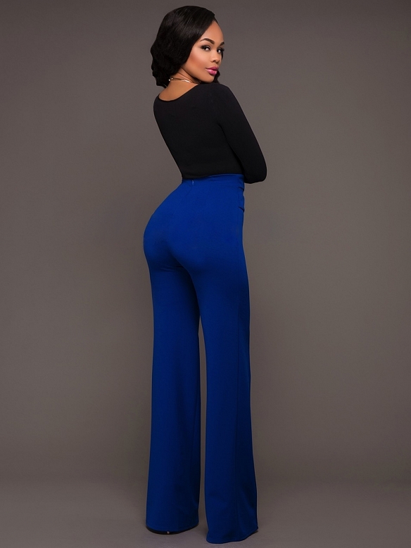 Damen Weite Hose mit Bügelfalten FH132