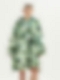 Damen Gemusterte Oversized Hoodie FT055