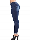 Damen Skinny Ankle Jeans mit Destroyed-Details FH155