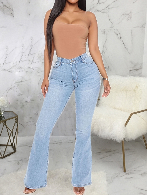 Damen Flare High Waist Jeans FH165