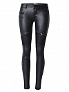 Damen Hose aus Lederimitat mit Zippern FH103