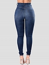 Damen Skinny High Jeans mit Destroyed-Details FH156