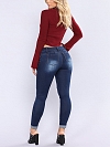 Damen Skinny Ankle Jeans mit Destroyed-Details FH155