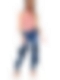 Damen Hohe elastische Skinny Regular Jeans FH134