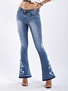 Damen Flare Regular Jeans FH167
