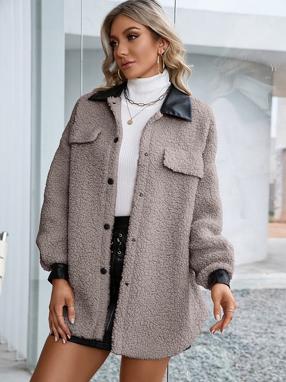 Damen Teddyjacke FT050