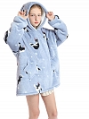 Kinder Gemusterte Oversized Hoodie FT054