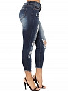 Damen Skinny Low Jeans mit Riss FH174