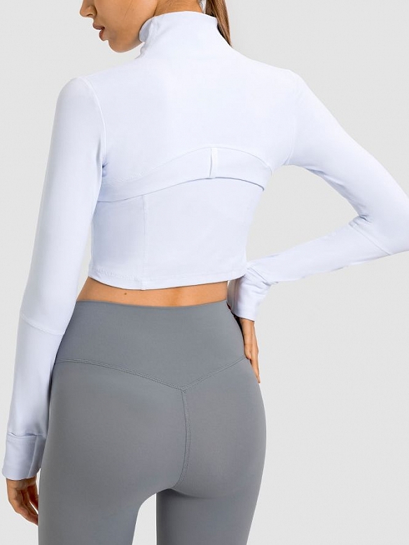 Damen Cropped Sportjacke Kurze Sportjacke FT033