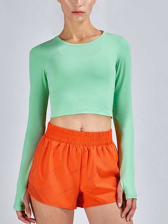 Damen Cropped Sportshirt FT030