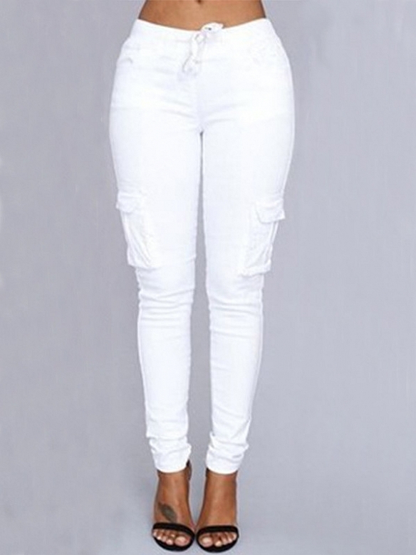 Damen Slim Fit Cargohose FH133