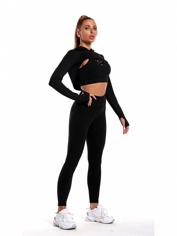 Damen 3-teiliges Sport-Set Fitness-Set FA014