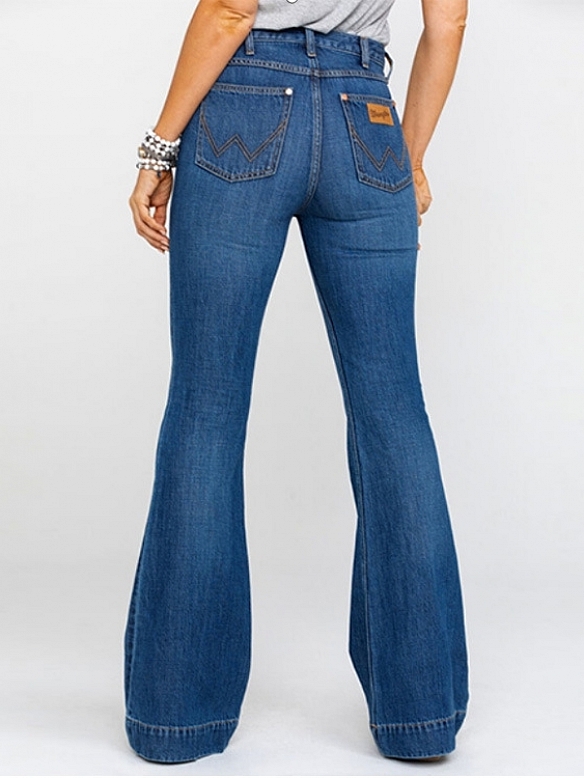 Damen Classic Flare High Waist Jeans FH154