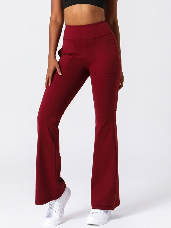 Damen Ausgestellte Yogahose mit Hoher Taille FH207