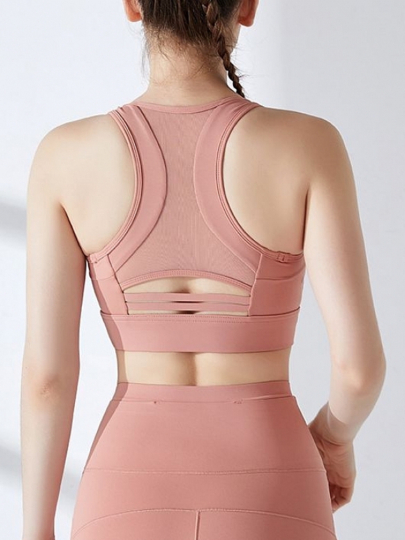 Damen High Support Sport-BH mit Meshdetails FT012