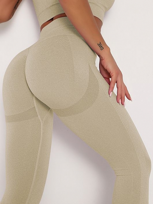 Damen Nahtlose Schnelltrocknende Leggings Sporttights FH057