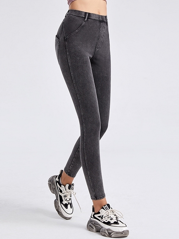 Damen High Waist Jeans-Leggings FH208