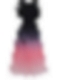 Damen Ombré-Maxikleid mit Kalte Schulter FK009