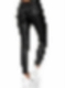 Damen Skinny High Waist Leggings aus Lederimitat FH212