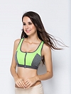 Damen High Support Zweilagiger Sport-BH Fitness Bra Top FH028