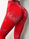Damen Batik Hohe Tailie Sporttights Push Up Leggings FH239