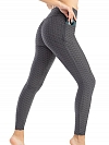 Damen Hohe elastische Yogahose Leggings mit Taschen FH072