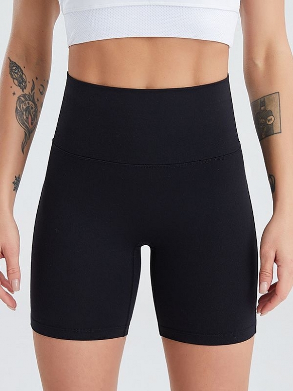 Damen High Waist Push Up Sportshorts Laufshorts FH090