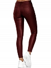 Damen Skinny High Waist Leggings aus Lederimitat FH212