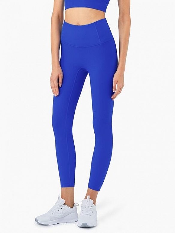 Damen Gerippte Atmungsaktive Shaping-Tights Yogahose FH016