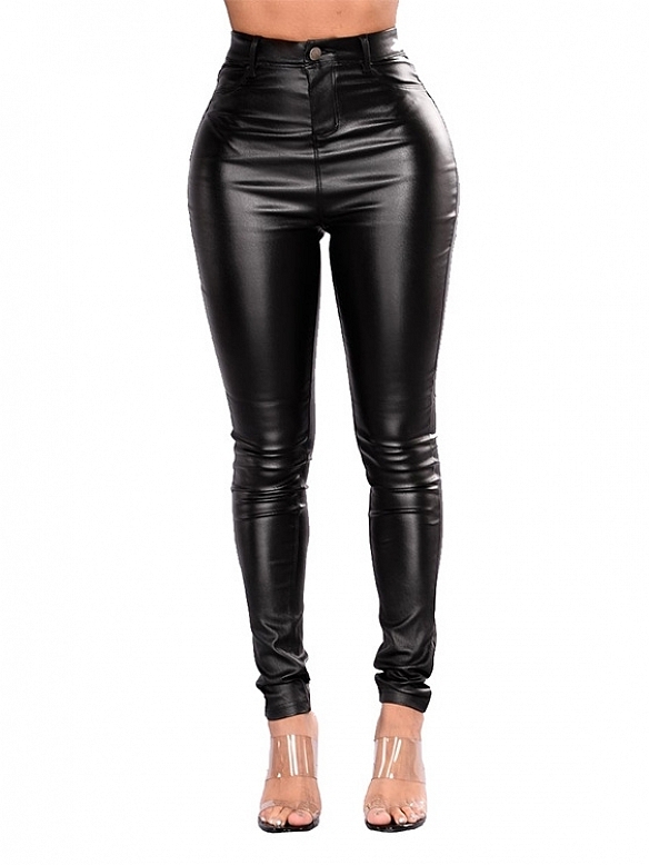 Damen Hose aus Lederimitat FH144