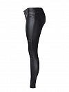 Damen Hose aus Lederimitat mit Zippern FH103
