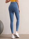 Damen Push Up High Waist Sporttights Jeans-Leggings FH214