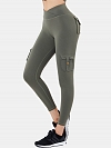 Damen Hohe elastische High Waist Shaping-Sporttights FH063