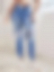 Damen Skinny High Jeans mit Kordelzug FH151