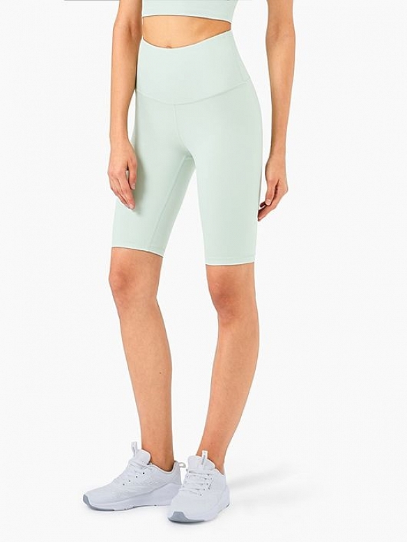 Damen Hohe elastische High Waist Shaping-Laufshorts FH023