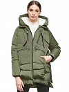 Damen Wintermantel mit Reißverschluss und Kapuze FT061