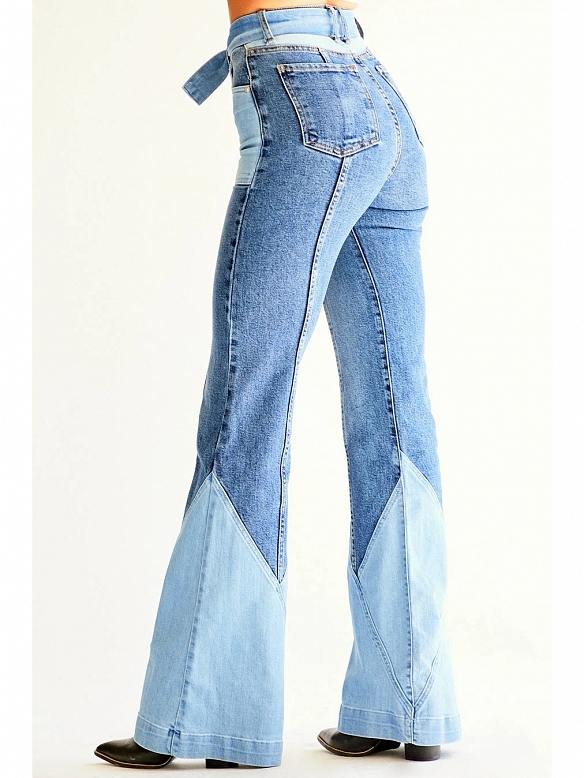 Damen 70s Flare High Jeans FH182