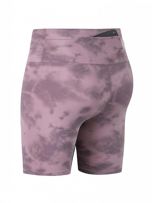 Damen Batik Shaping Sport-Radlershorts Kurze Laufhose FH022